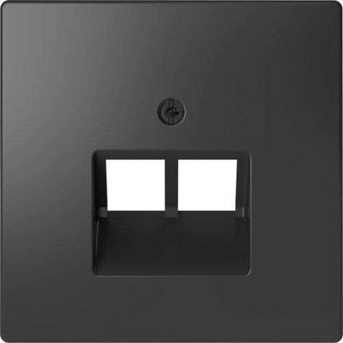 Лицевая панель Schneider Electric Merten D-Life для 2-м. розетки RJ45+RJ45 антрацит фото Лицевая панель Schneider Electric Merten D-Life для 2-м. розетки RJ45+RJ45 антрацит картинка